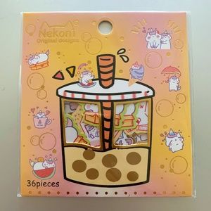 Cat Boba Sticker Set